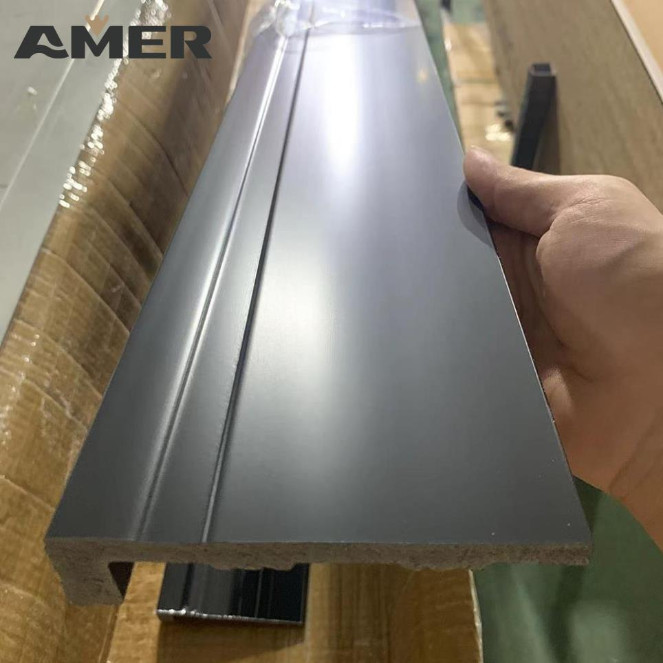 High Quality White Board Indoor PS Skirting Line Modern Design for Hotel Wall Decoration