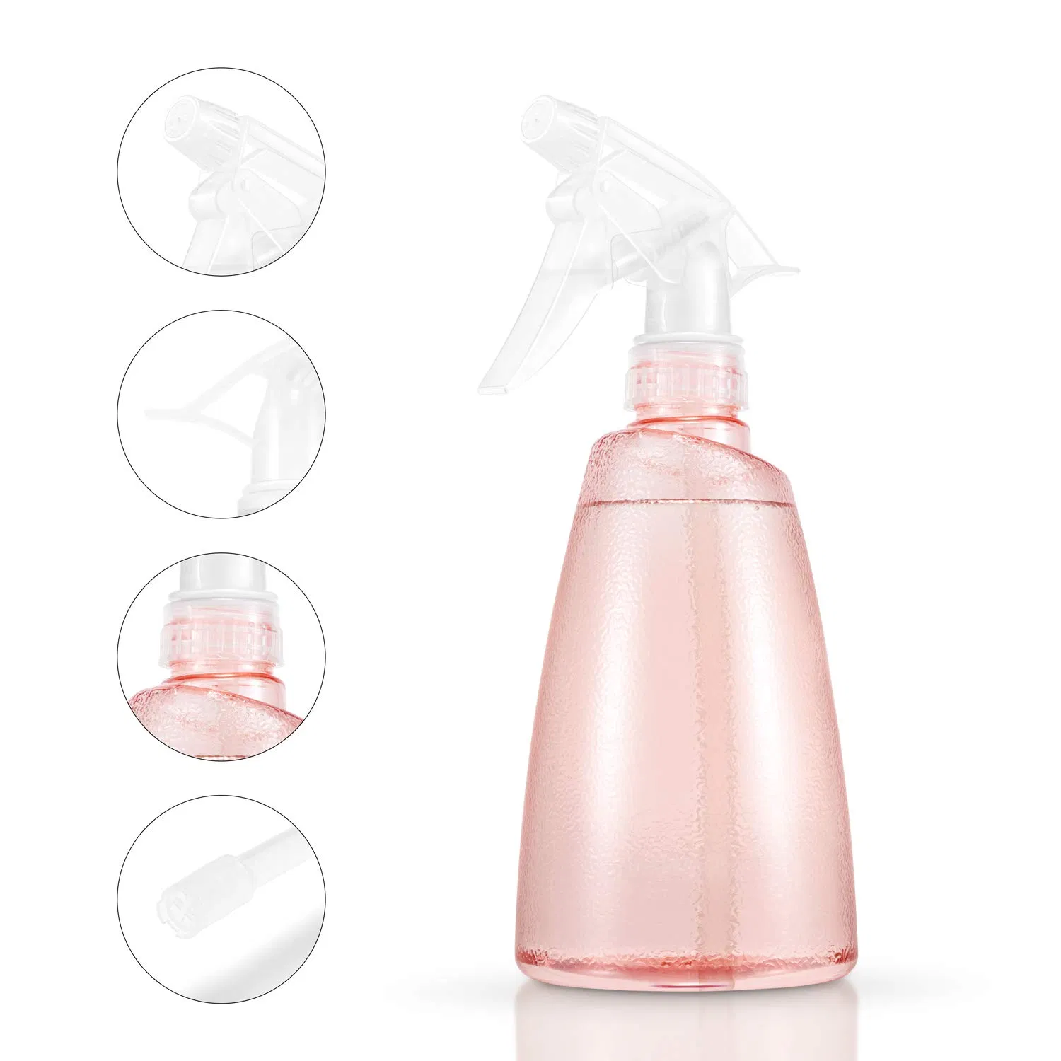 17 Oz Plastic Spray Bottles Cleaning Mister Spray Bottle Hair Garden Sprayer Bottles