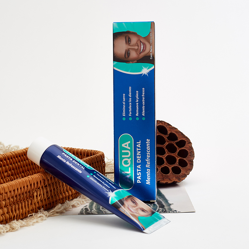 OEM ODM 100g / 150g Teeth Whitening Tartar Removal Anti Plaque Fluoride Free Mint Flavor Toothpaste
