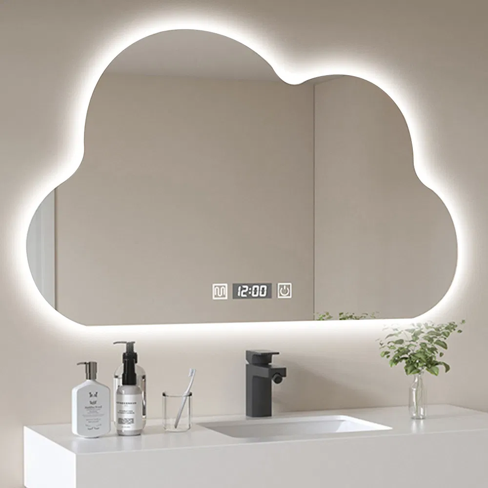 Cute Style Cloud Shape LED Lighting Bathroom Bedroom Makeup Mirror