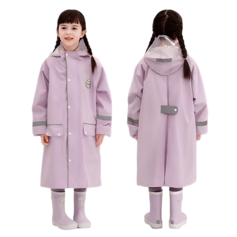 Cozy Hooded Raincoat in off White - Perfect for Outdoor Adventures