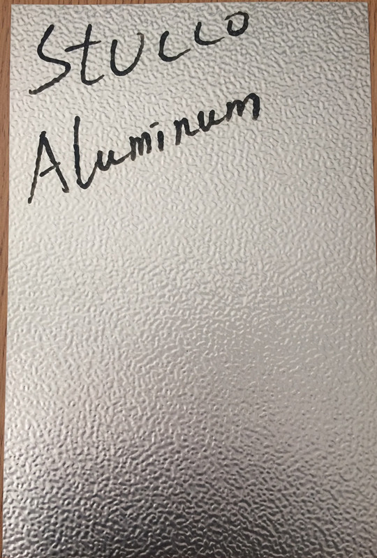 Stucco Pattern Aluminum Embossed Sheets for Chest Freezer