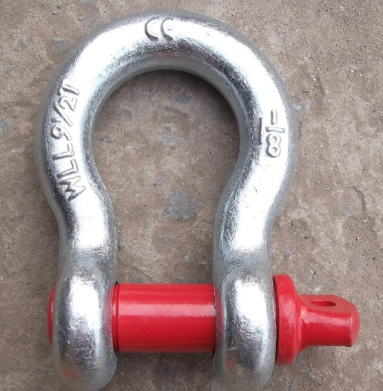 Galvanized Forged Chain Fittings Us Type Screw Pin G209 Shackle
