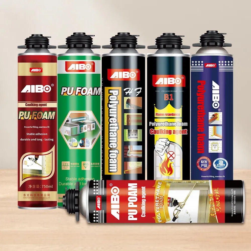 Strong Adhesion 750ml New Quick Drying Eco Friendly PU Foam for Window