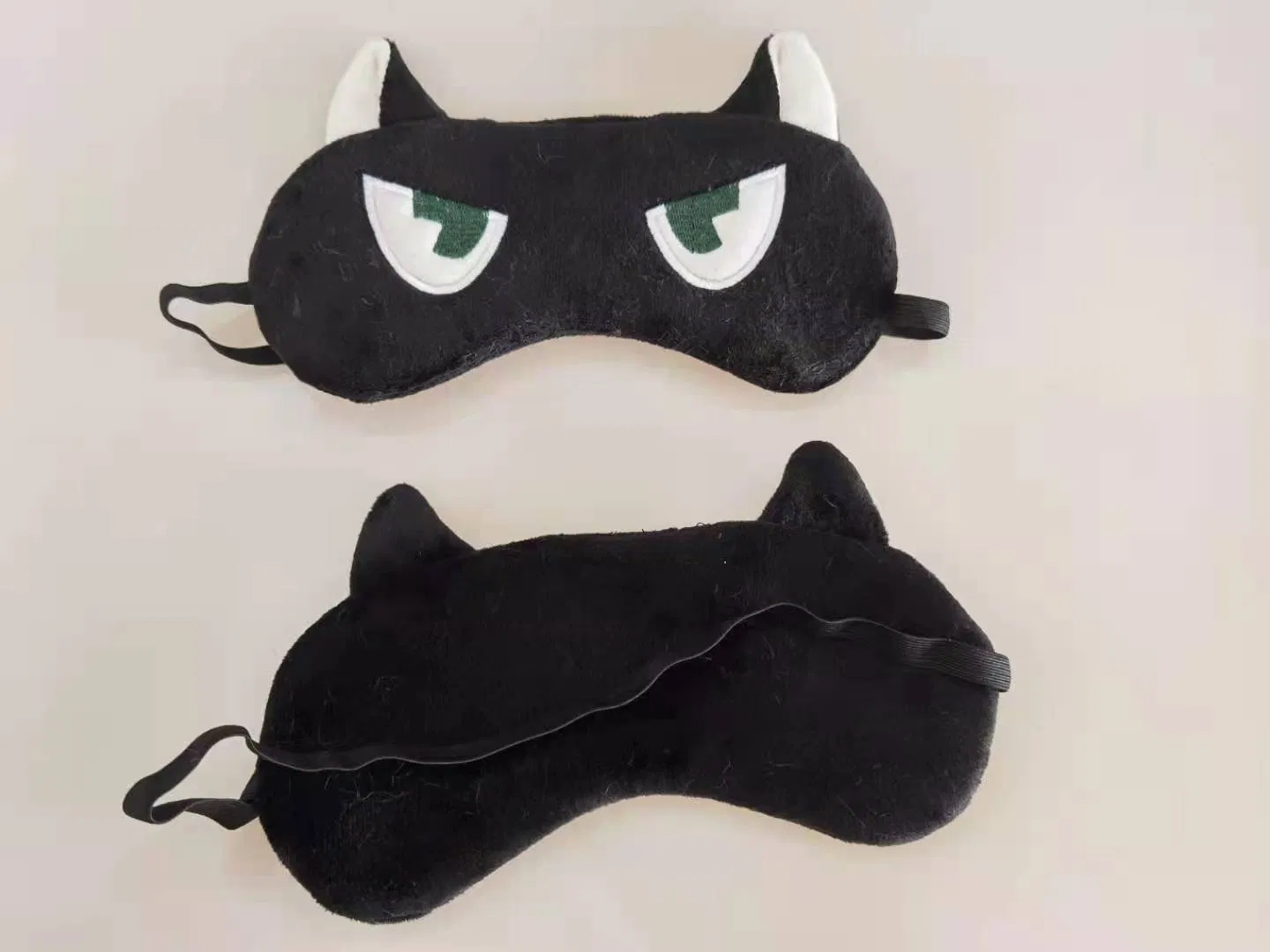 Custom Colorful Embroidery Print Silk Satin Cotton Fabric Plush Fur Eyemasks