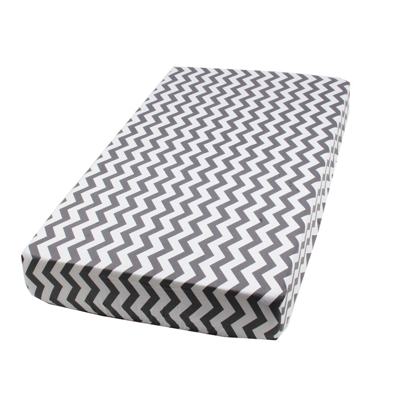 100% Cotton Standard Baby Crib and Toddler Mattress Sheet Fitted Crib Sheet