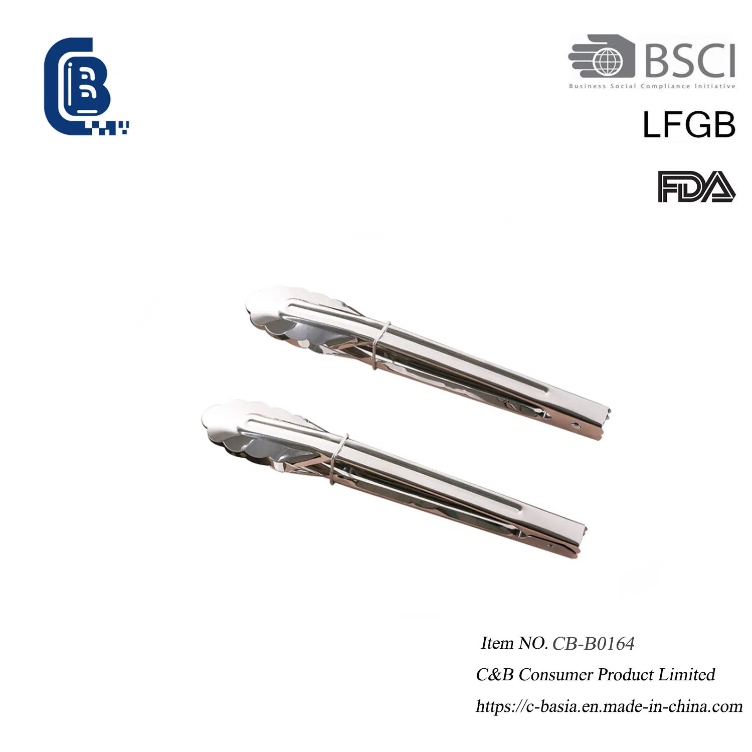 9" Silicone Kitchen Cooking Locking Serving Food Tongs, BBQ Grill Tongs, Kitchenware