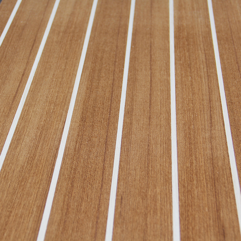 Myanmar Teak Flooring White Strip Composite Panels Corrosion-Resistant Yacht Indoor Flooring