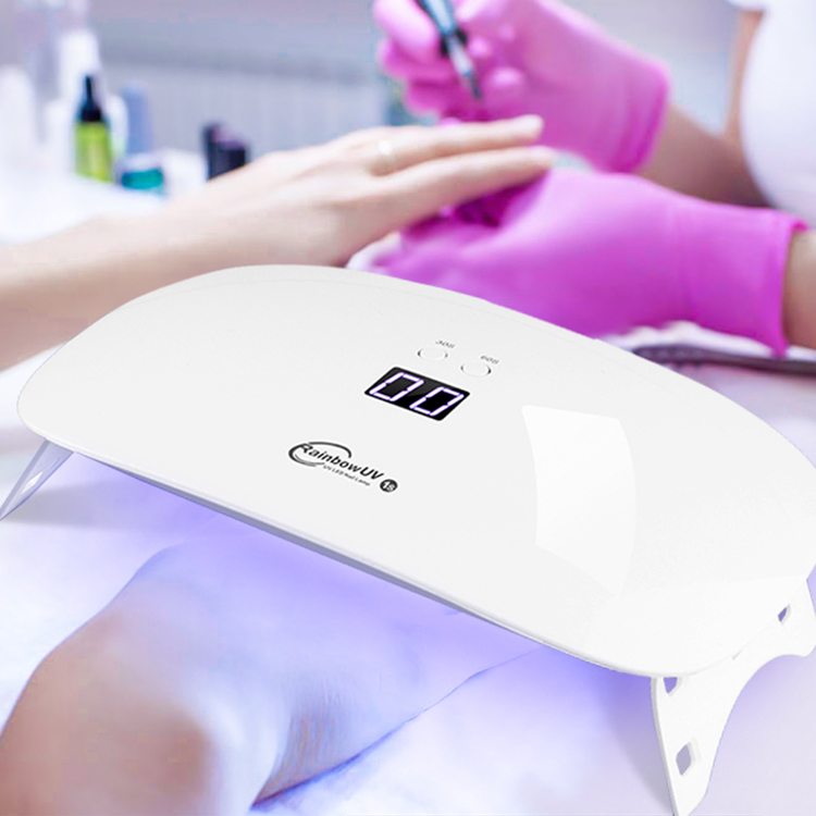 24W Polish Nail Lamp Portable Gel LED UV Nail Lamp Machine Dryer Mini Dust Fan UV Lights for Nail Dryer