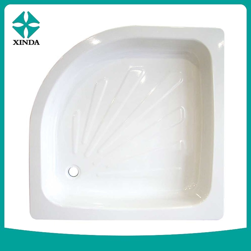 Enamelled Steel Shower Tray Scalloped Shower Tray