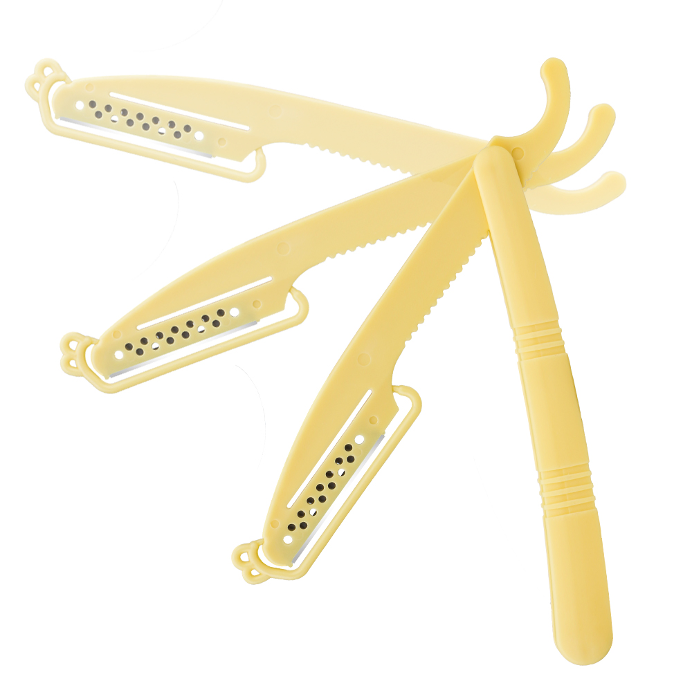 Foldable Disposable Plastic Barber Razor Salon Use Barber Straight Razor