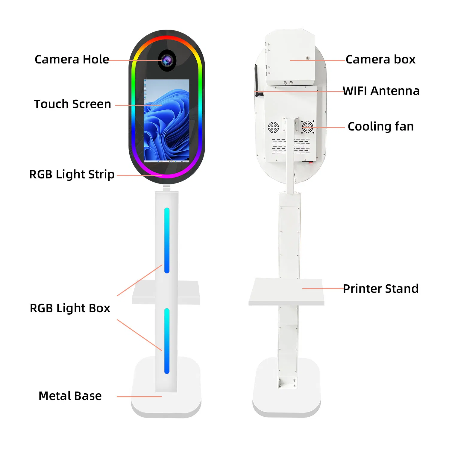 Фотобудка Magic Mirror с сенсорным экраном 15.6 дюймов