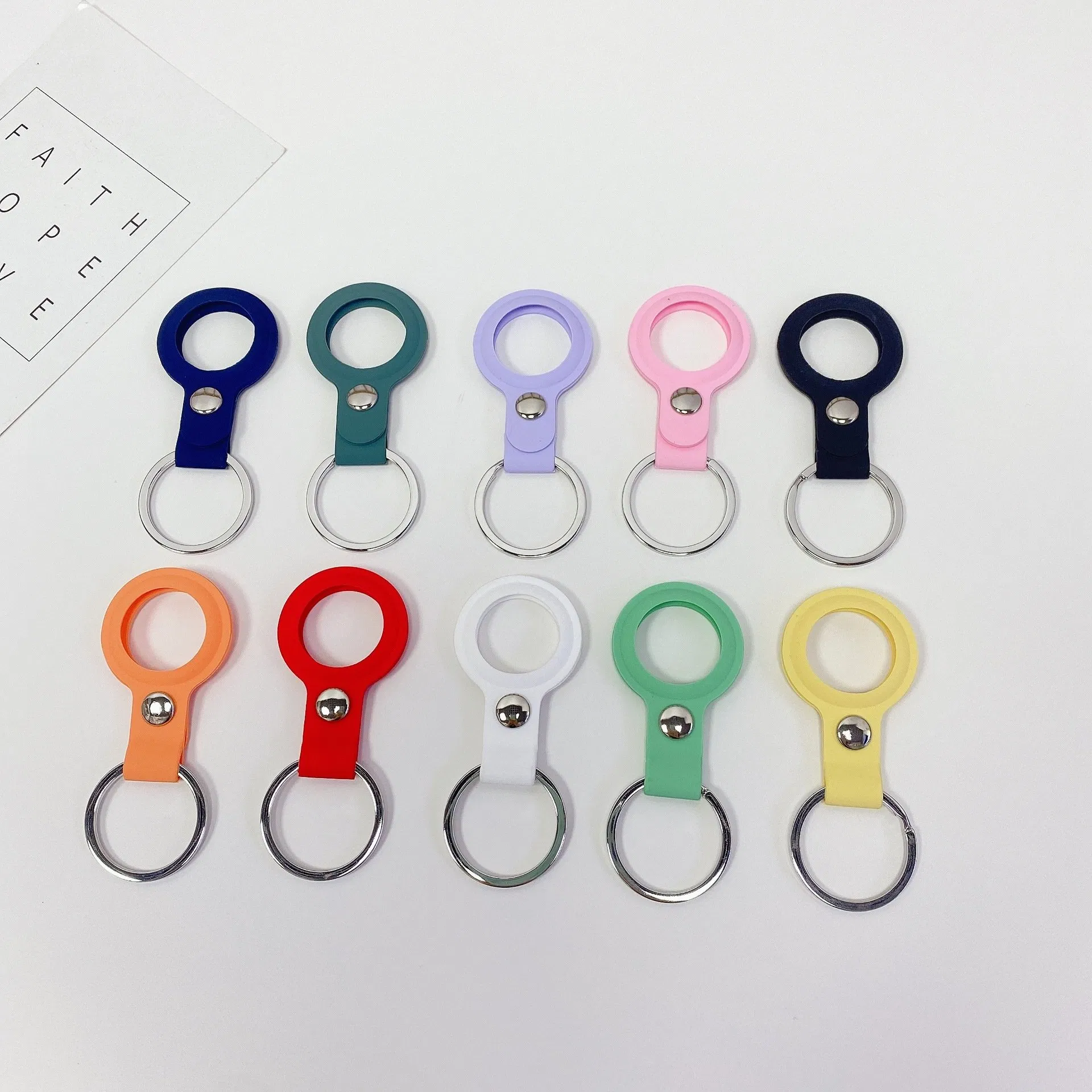 Silicone Case for Airtag Anti-Lost Protective Cover Bt Locator Tracker Protective Cover for Airtags