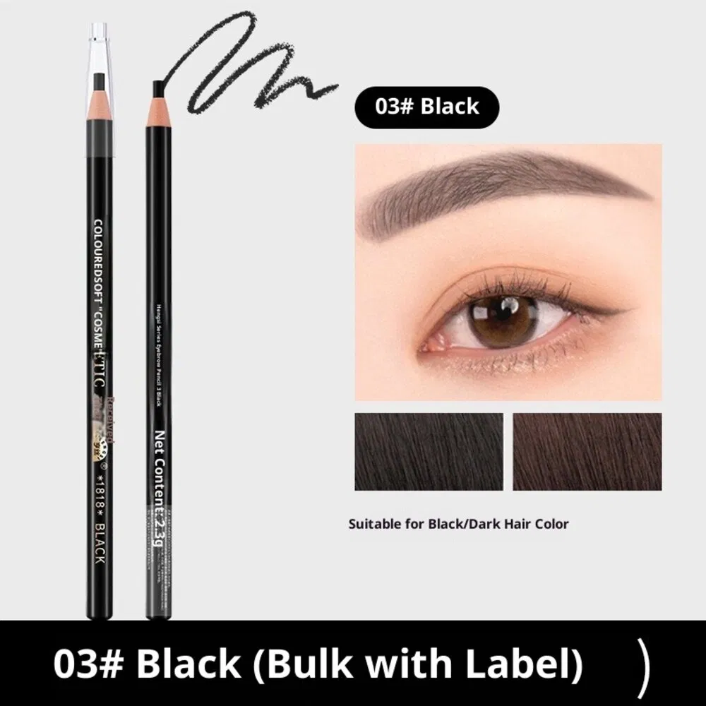 Long Lasting Sharpened Eyebrow Pencil Waterproof Sweatproof High Pigment Smooth Texture for All Day Flawless Eyebrows