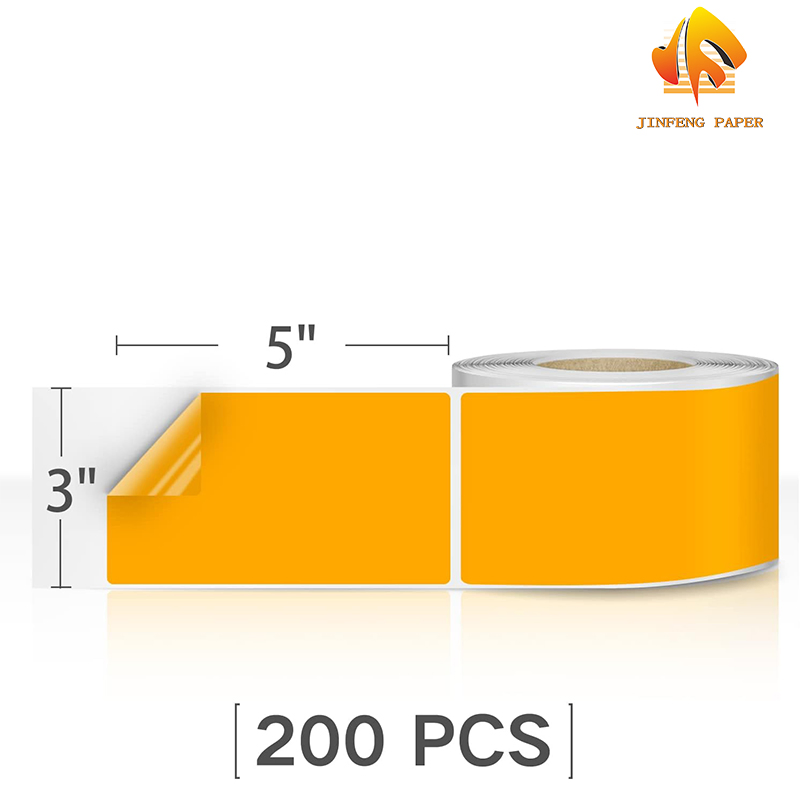 Customized Colored Coated Paper Label for Marking Boxes Ribbon Printed Adhesive Label