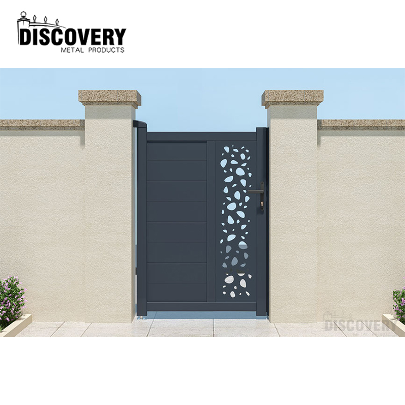 Алюминиевая распашная калитка нового стиля