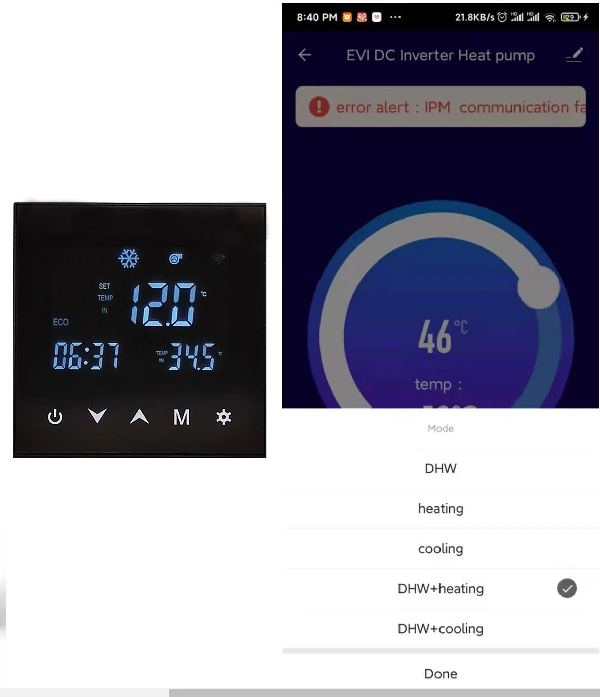 OEM Full DC Inverter R32 Air Source Heat Pump with a+++ ERP Label