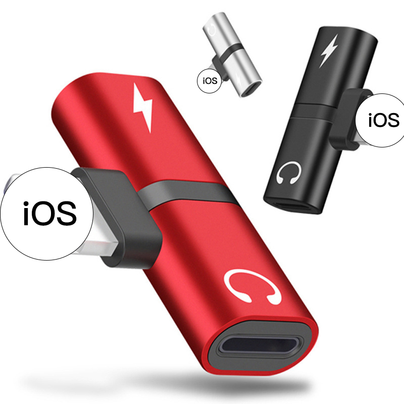 Адаптер Lightning 2 в 1 для iPhone 7/8/X/11