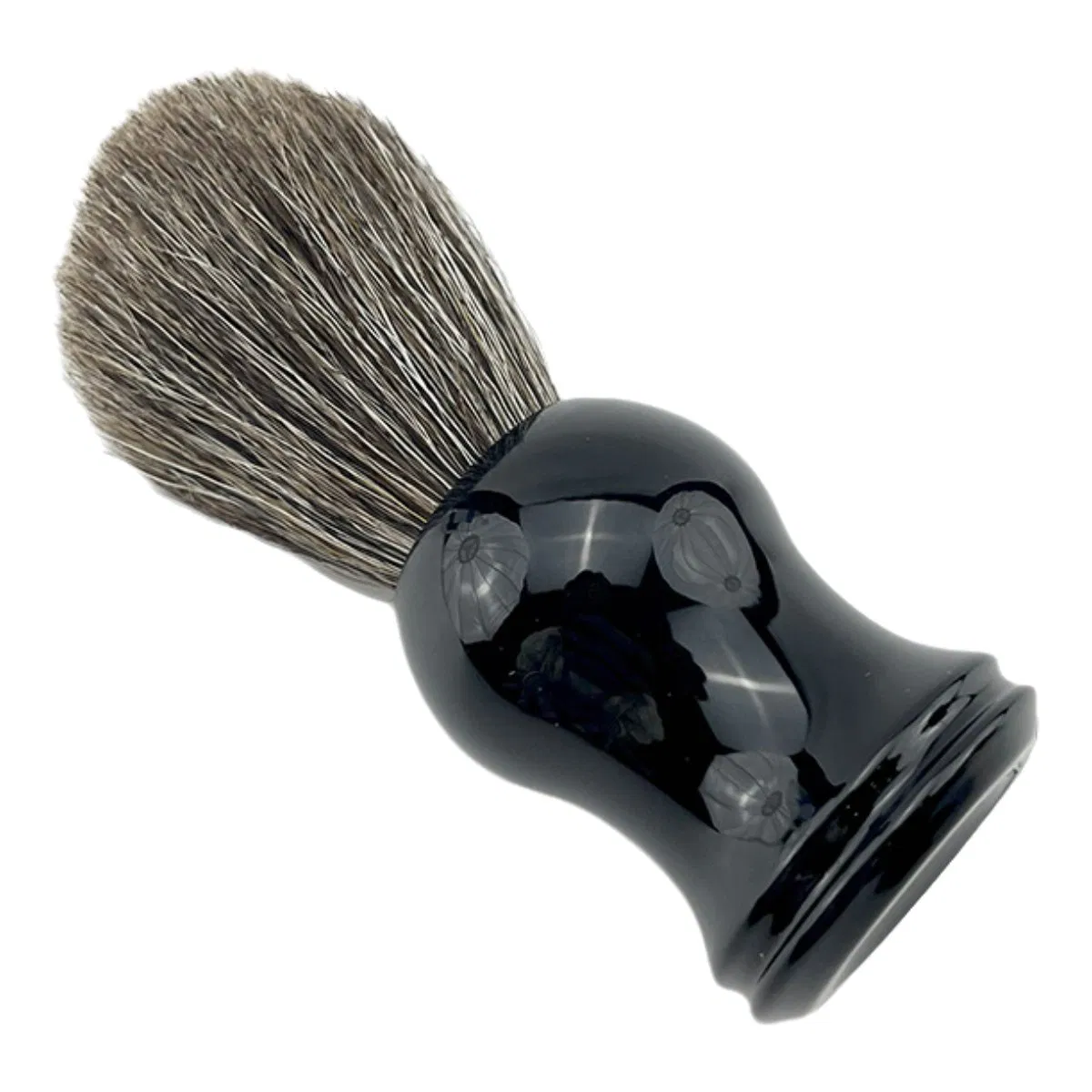 Mens Luxury Professional Hair Salon Tool Black Hand Crafted Beard Shaving Cleaning Brush