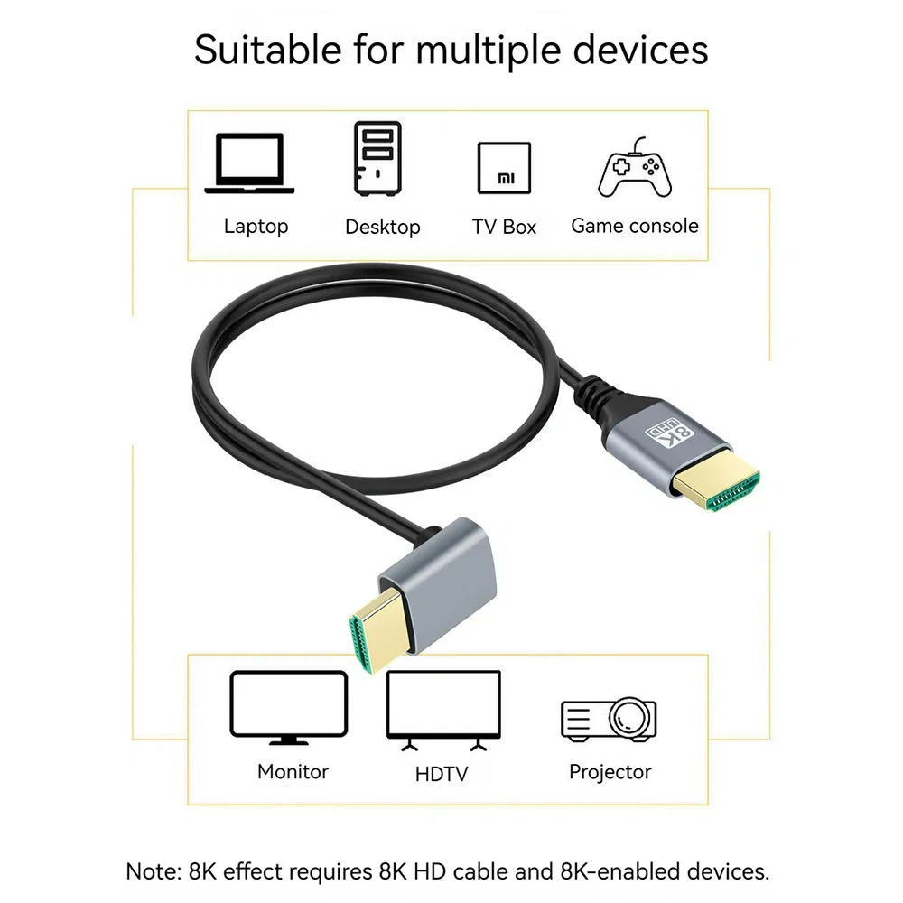 Кабель HDMI 8K Ultra Clear 48Gbps, 4K 240Hz