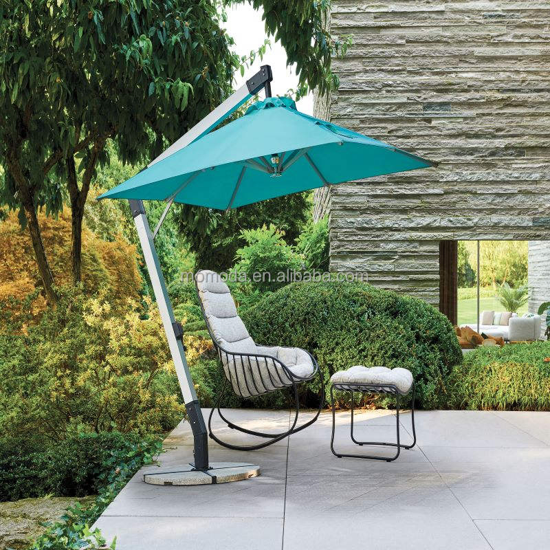 Солнечный зонт с LED-подсветкой для пляжа и сада