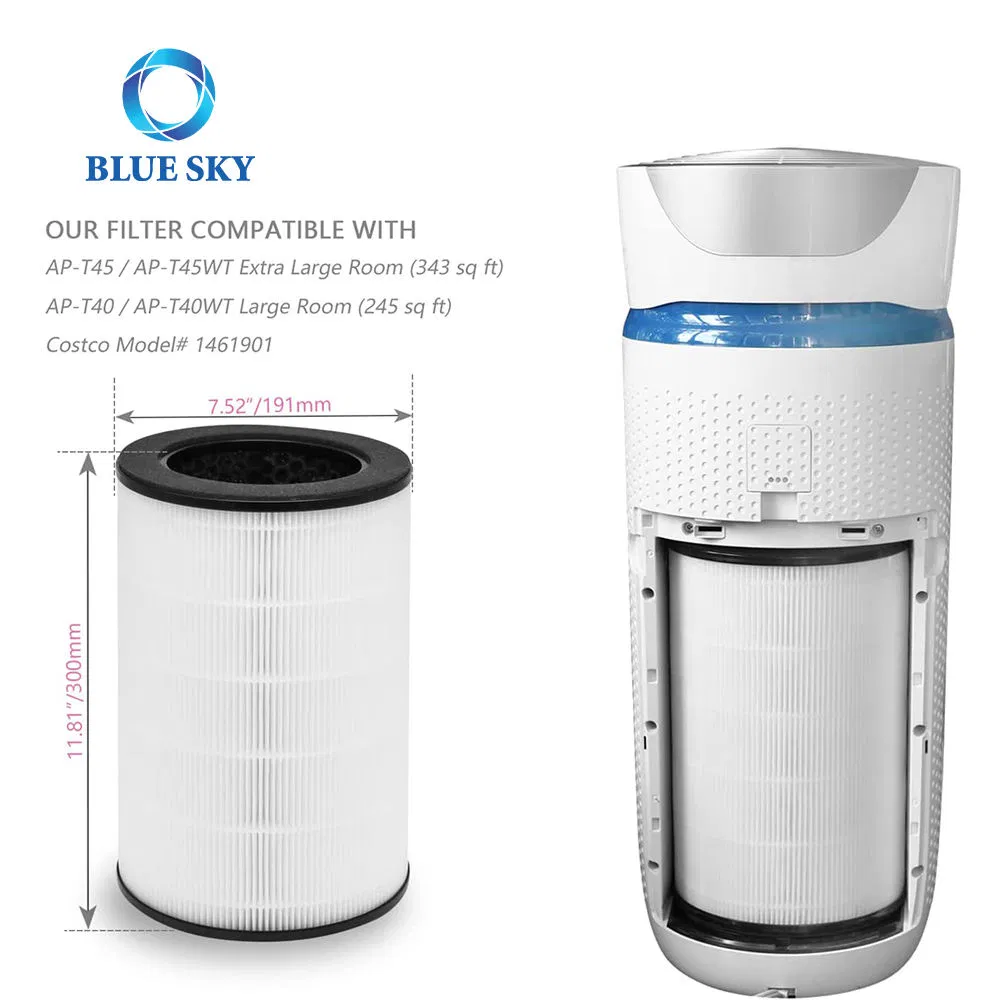 Hot Sale True HEPA Filter Replacement for Air Purifier Homedics Totalclean Ap-T40 Ap-T40wt Ap-T45-Bk Ap-T45 Ap-T45-Wt 461901