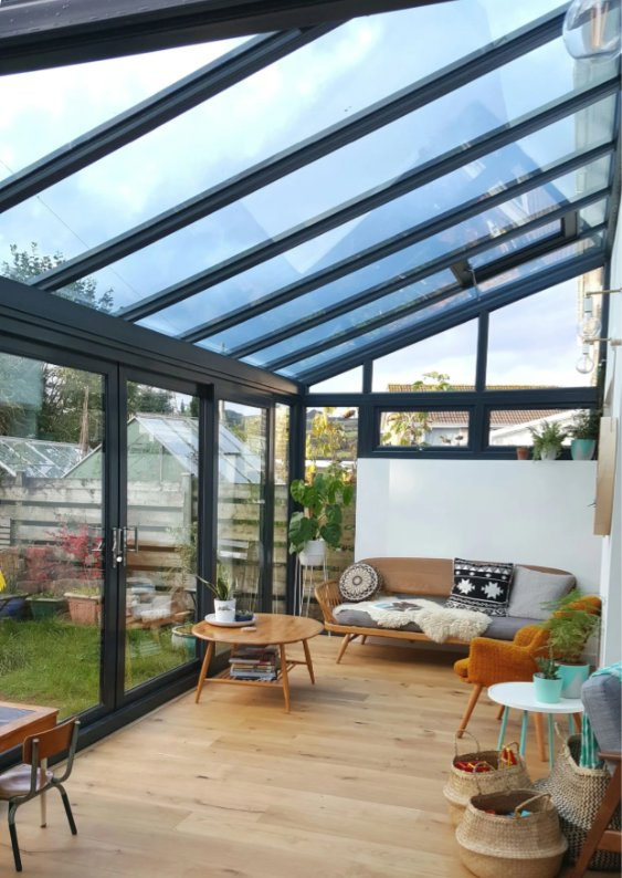 Sunshine Sunroom Customized Shape Aluminum Frame Double Glass Stable Backyard Sunroom