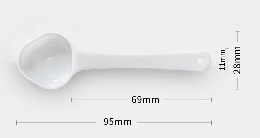6ml PP White Liquid Measurement Scoops