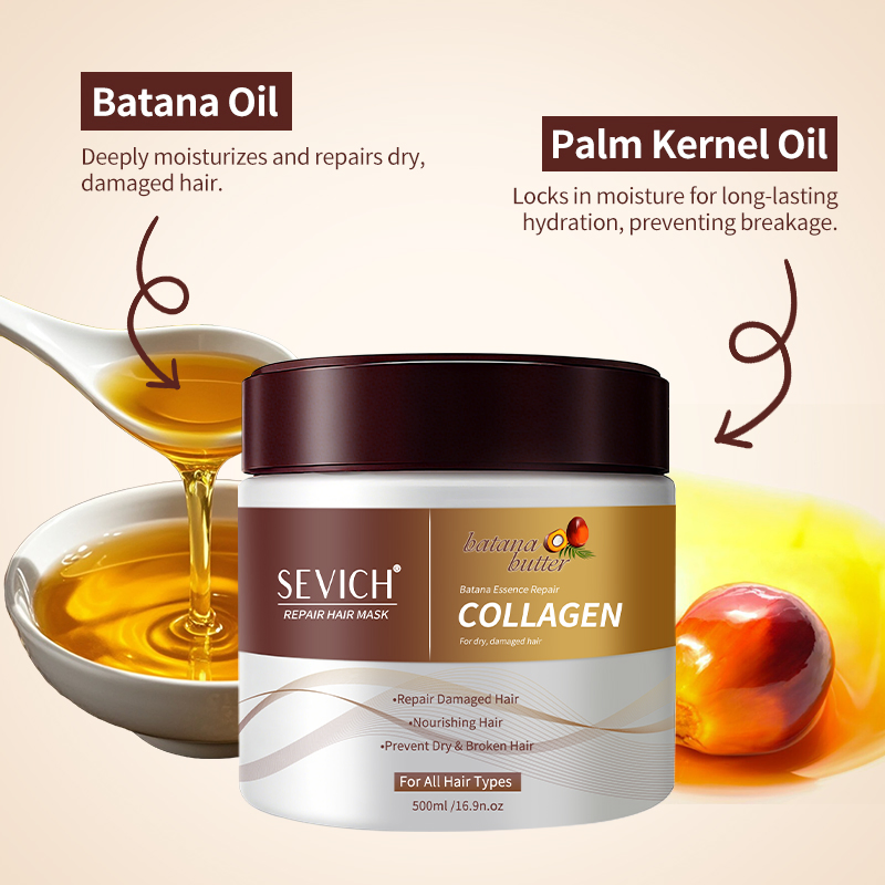 Best Hair Care Products Repaire Damaged Hair Smoothing Batana Hair Mask Cream
