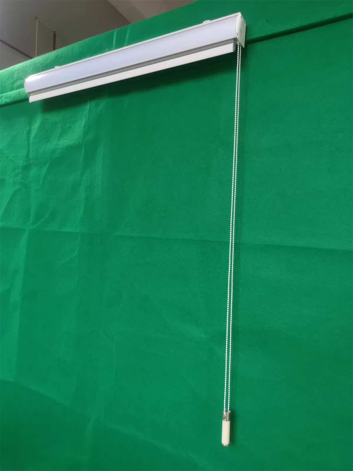 Motorized Light Filtering Ymtc Pearl Cotton+Cardboard Box+Wood Crate Window Covring Zebra Shades