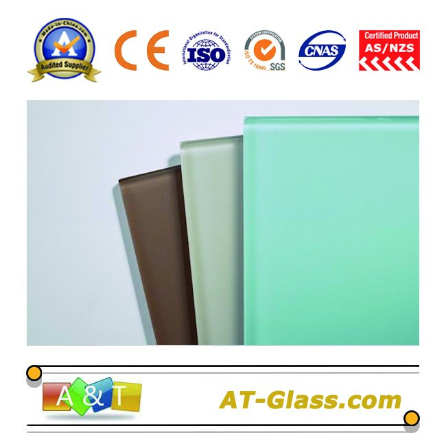 2mm-12mm Acid Etched Glass/Frosted Glass/Tinted Acid Etched Glass