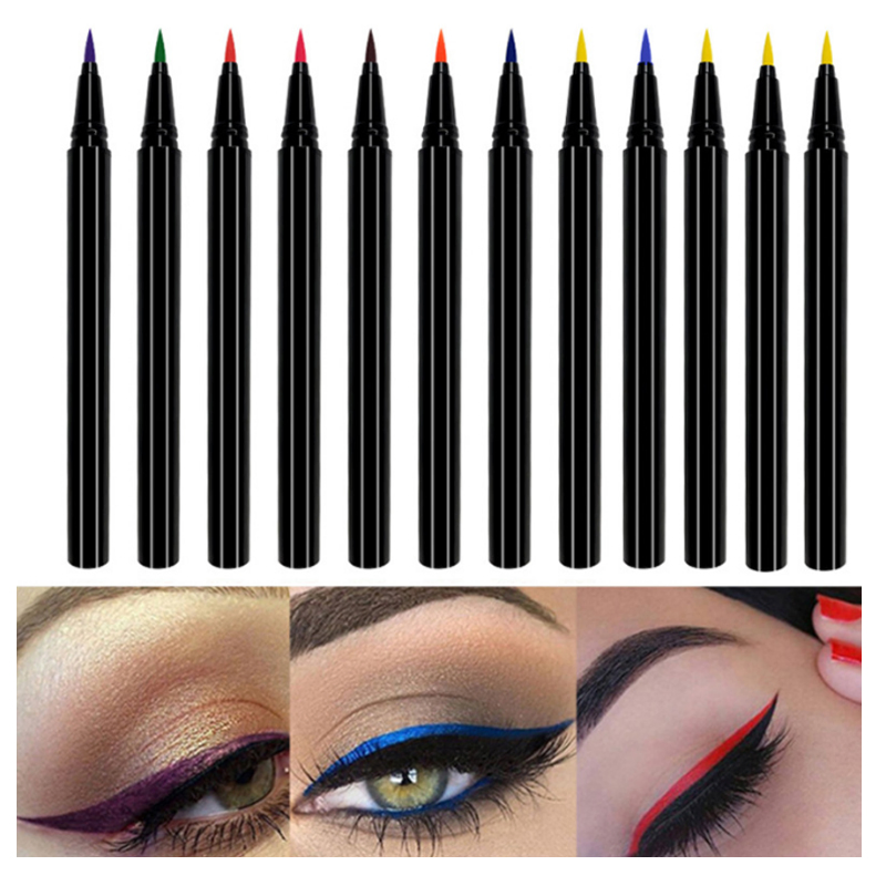 Customisation Color Eyeliner Waterproof Quick Drying Cotton Core Eyeliner