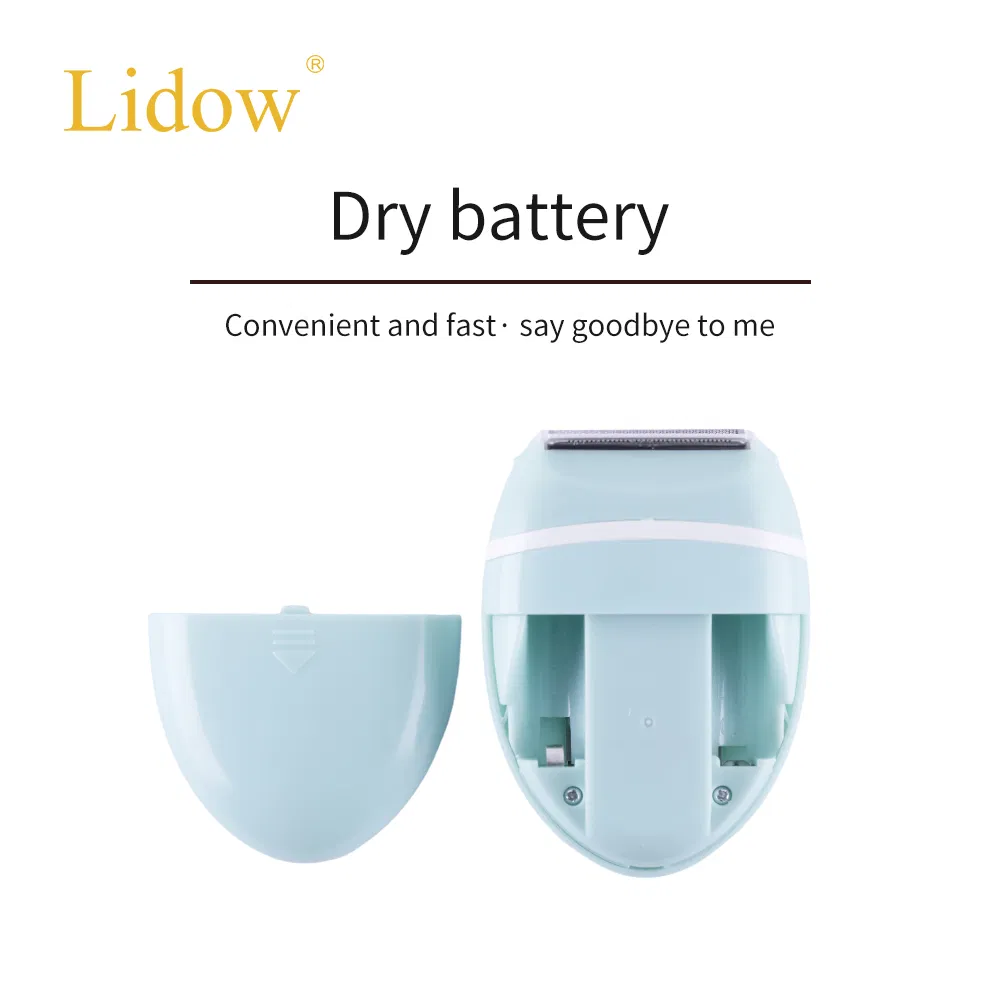 Ladies Portable Battery Mini Electric Shaver with Brush Electric Shaver Bikini Body Trimmer for Women