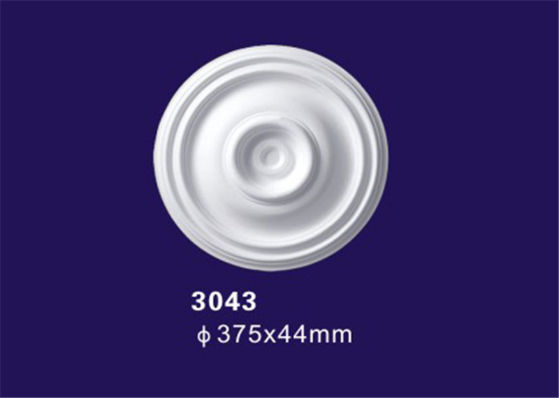 Iridescent PU Polyurethane Ceiling Medallion Rose / Artistic Ceiling for Interior Decoration