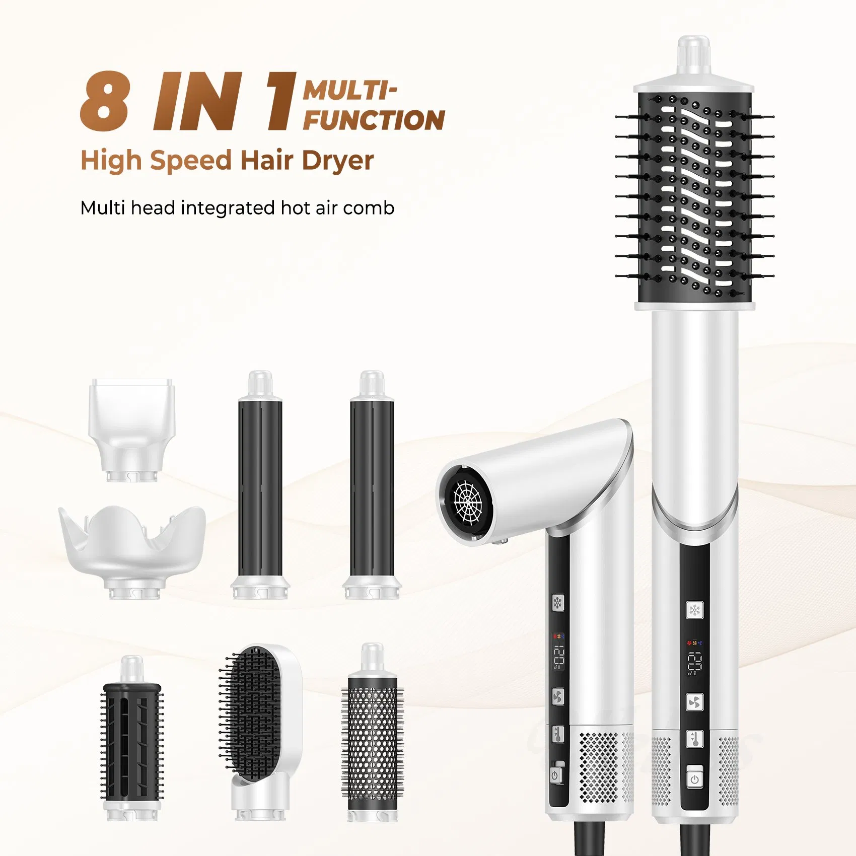 OEM Hair Dryer, Curling Iron, Electric Hair Dryer, Silent Hairdressing Styler, Household Portable High Speed Hair Dryer