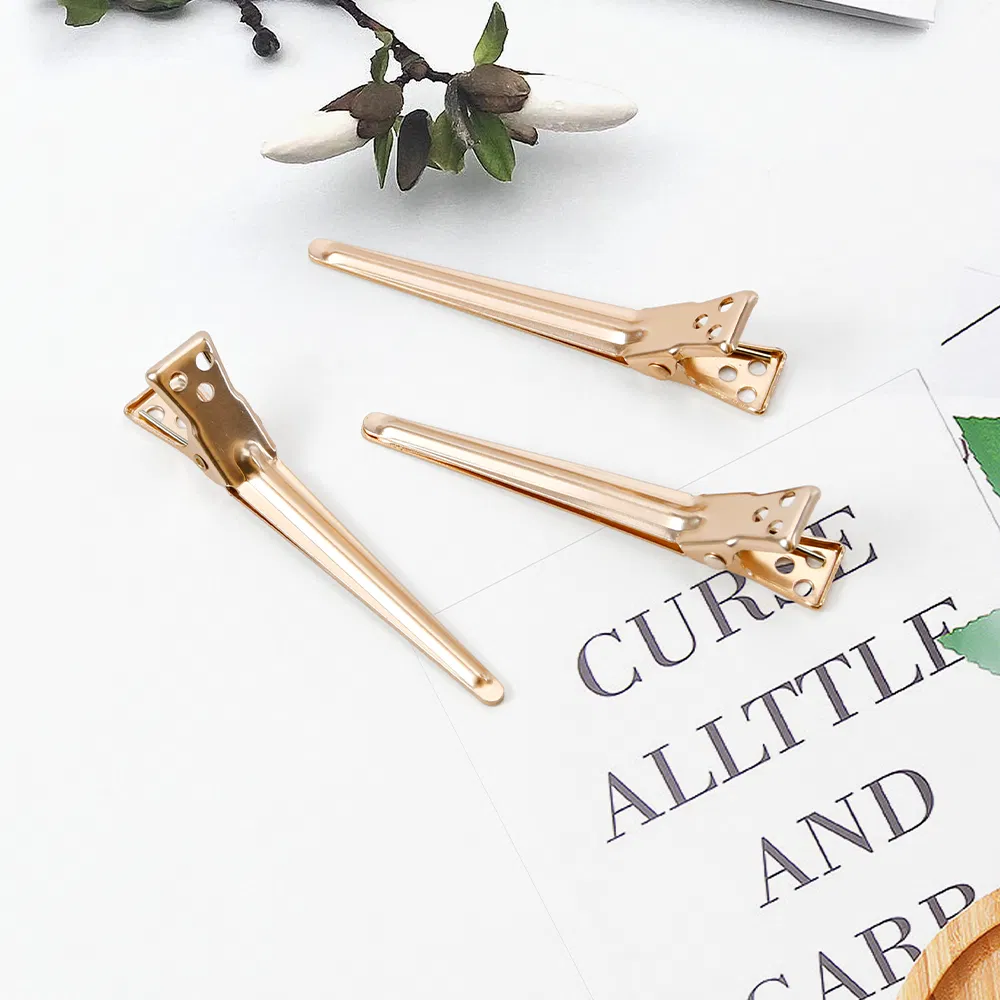 Зажимы для волос Крокодил, металлические, с пружиной