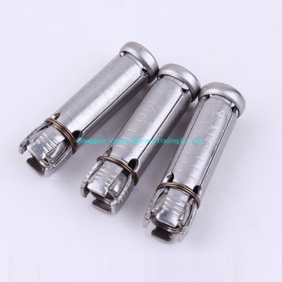 Shield Anchor 4-Segments Type Four Anchor Four Pieces Shield Anchor Expansion Bolt Concrete Screw 304 /316 Stainless Steel