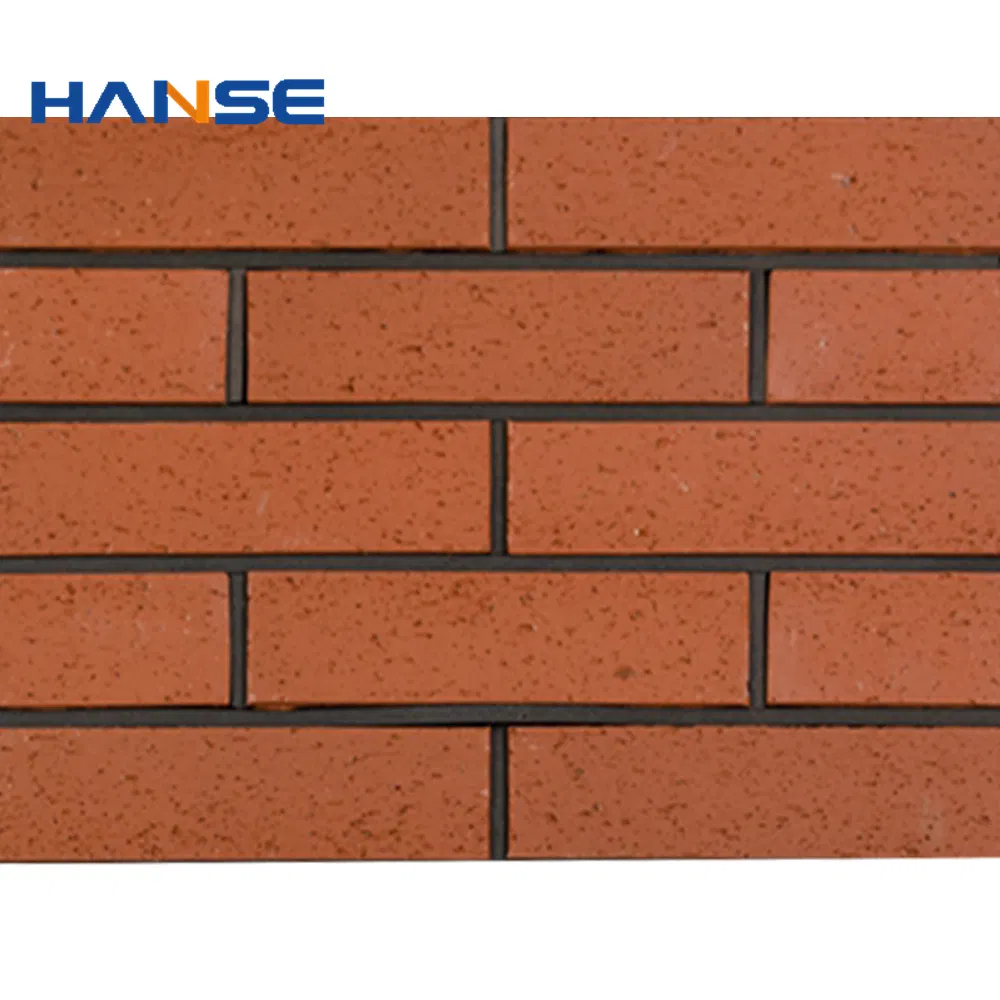 Russia Outdoor Wall Facing Decorative Red Brick Wall Cladding Tiles for Outside Patio