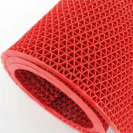 Anti Slip Drainage Thick Soft PVC Plastic S Z Mat Outdoor Swimming Pool Toilet Shower Mesh Bath Mat