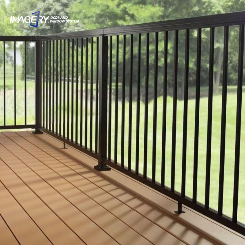 Wholesale Price Modern Design Metal Balustrade Aluminum Stairs Railing