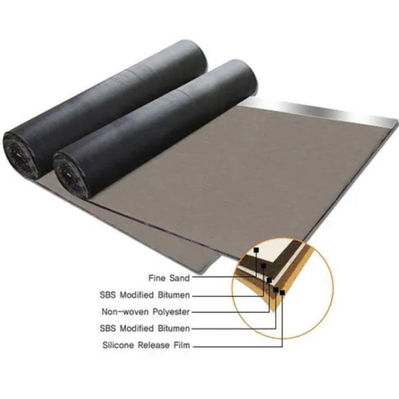 High Quality 36inch X 65inch Nonwoven Fabric Self-Adhesive Ice Water Waterproof Rolls