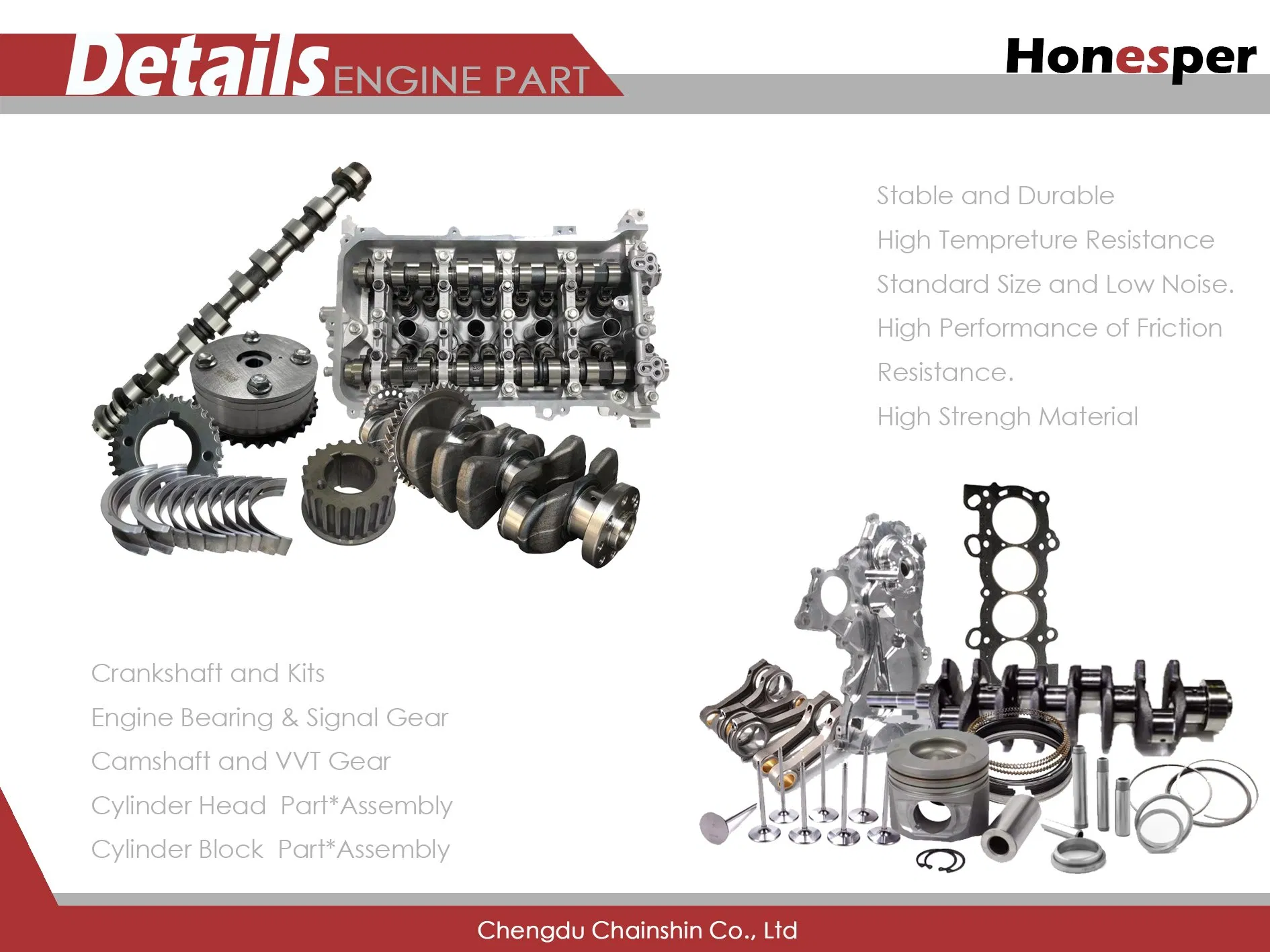 Головка блока цилиндров 11101-39537 для Toyota Camry, Highlander, Sienna
