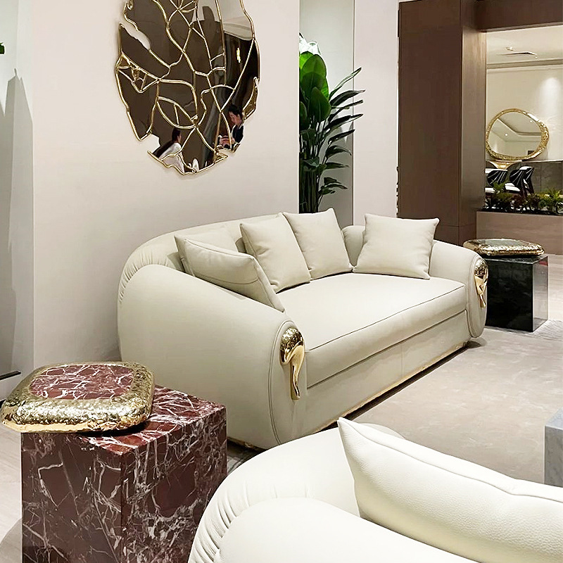 Диван нубук европейский стиль 1-2-3 местный для гостиной