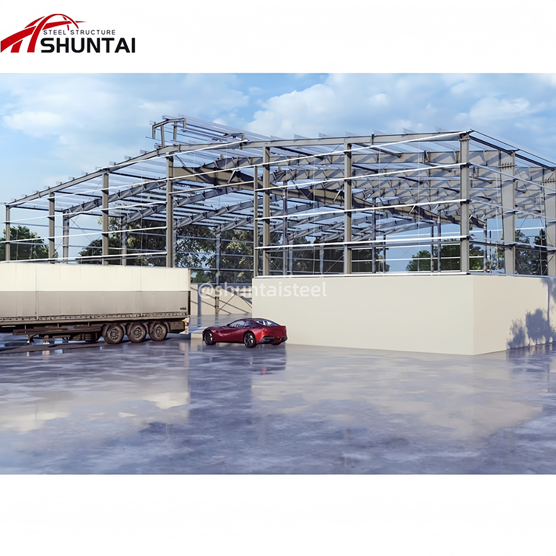 Prefabricated Light Steel Structure Workshop Building Warehouse Shed Hangar Steel Structure Warehouse