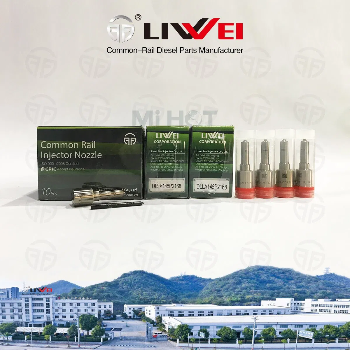 LIWEI DLLA145P2168 Common Rail Diesel Nozzle 0445110376/594