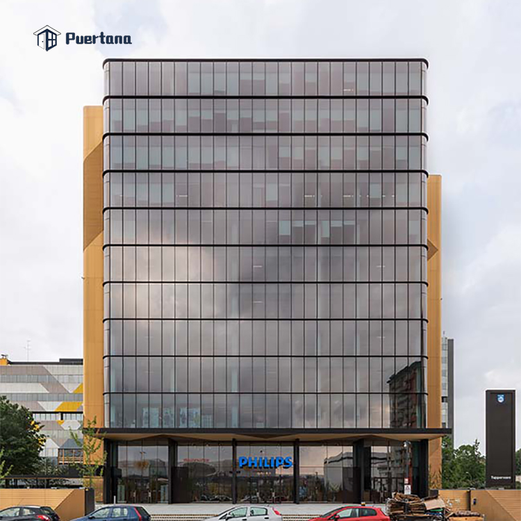 Large Picture Window Curtain Walls Facade Fixed Glass Windows for House Drawing Room