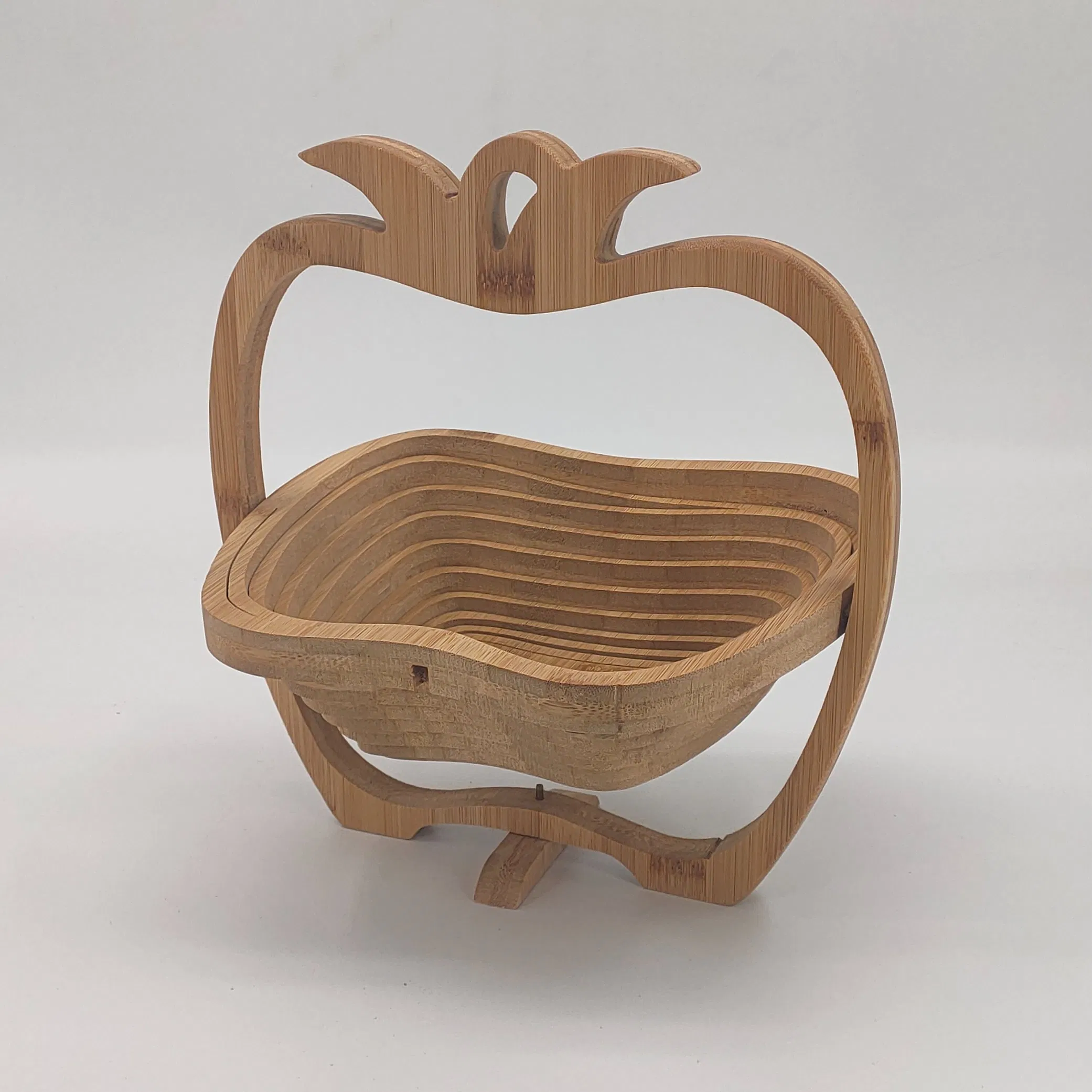 Foldable Basket Basket in Bamboo in Form of Pineapple for Fruits