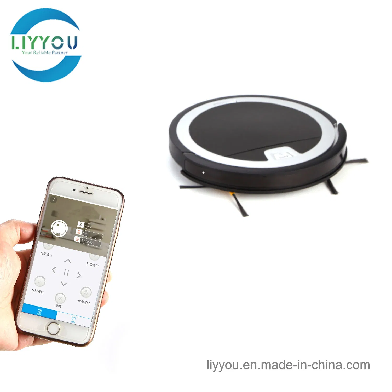China Hot Sale Product Intelligent Smart Floor Clean Autorecharge Robot Vacuum Cleaner with WiFi