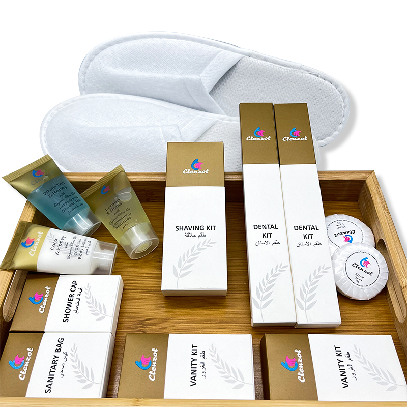 Promotional Luxury 5 Star Hotel Supplies Disposable Toiletries Set Hotel Amenities Set