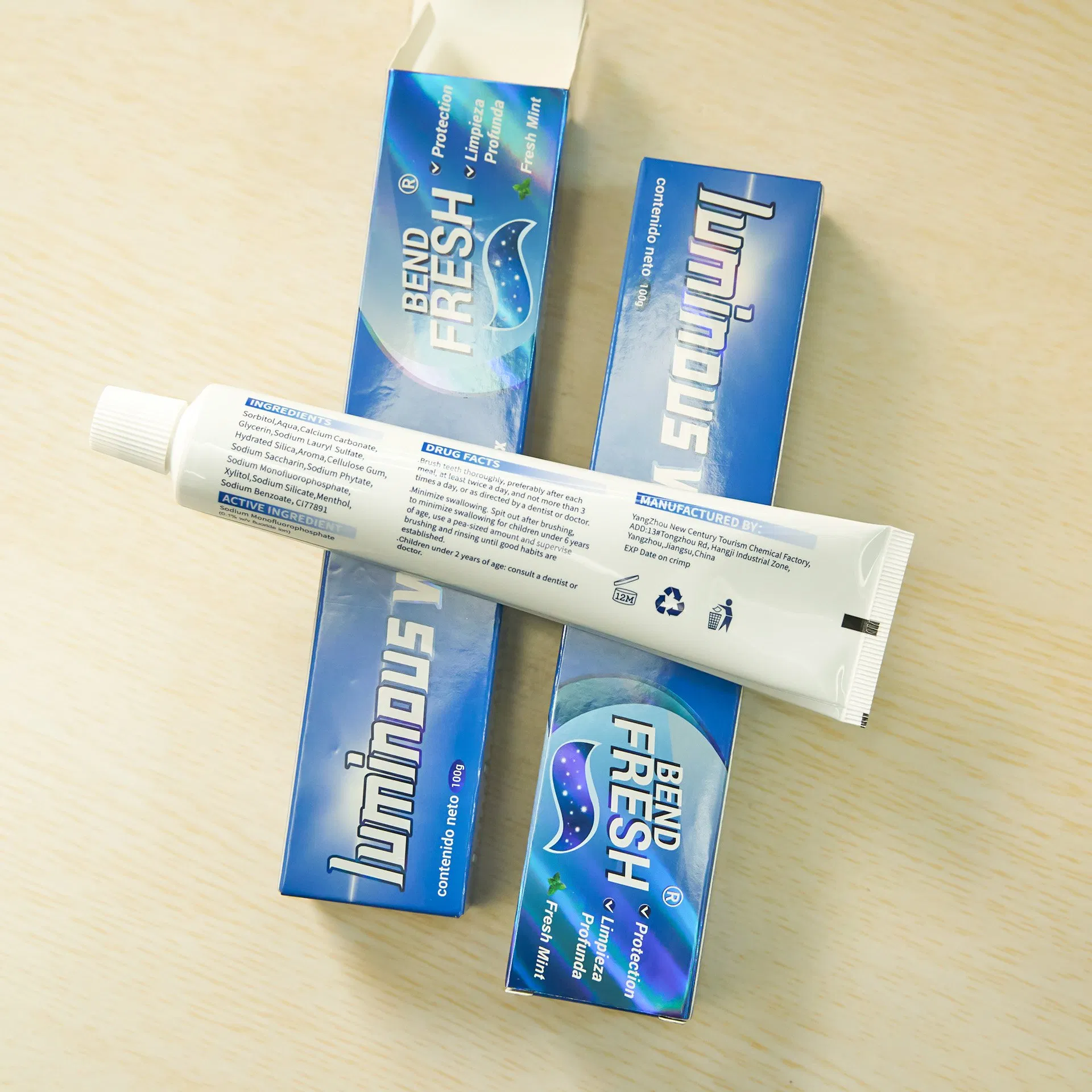 Charcoal Infused Toothpaste with GMPC Certification and Custom Branding